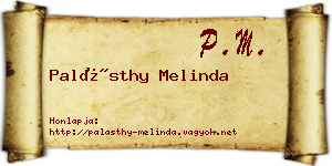 Palásthy Melinda névjegykártya