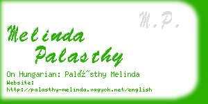 melinda palasthy business card